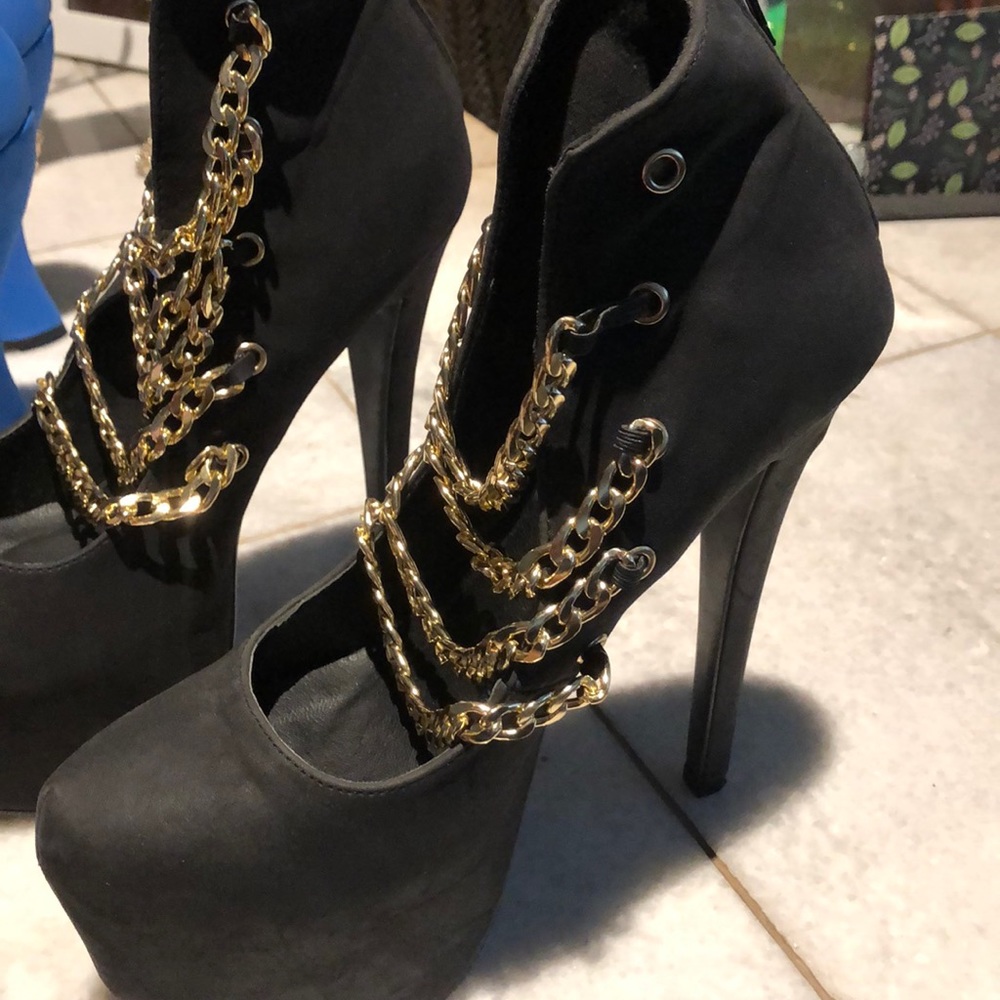 Black high heels